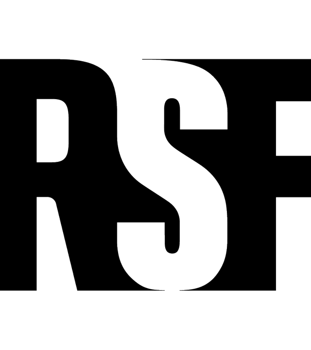 Das Logo der Organisation Reporter ohne Grenzen.