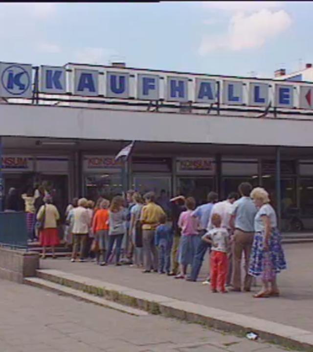 Eine Kaufhalle aus der DDR