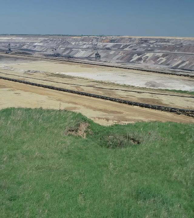 Braunkohle-Abbau Gebiet