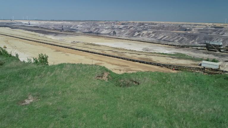 Braunkohle-Abbau Gebiet