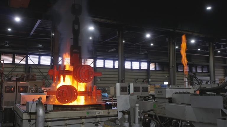 Eine Produktionshalle