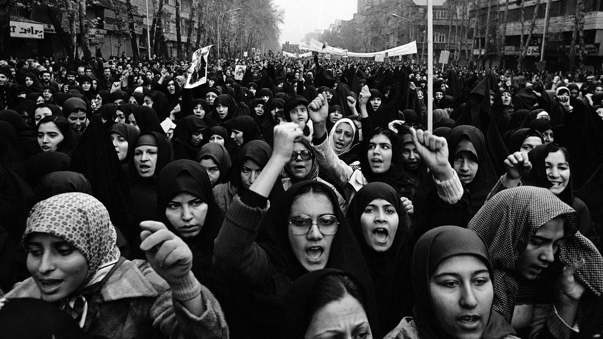 Dezember 1978: Massendemonstration in Teheran 1978.