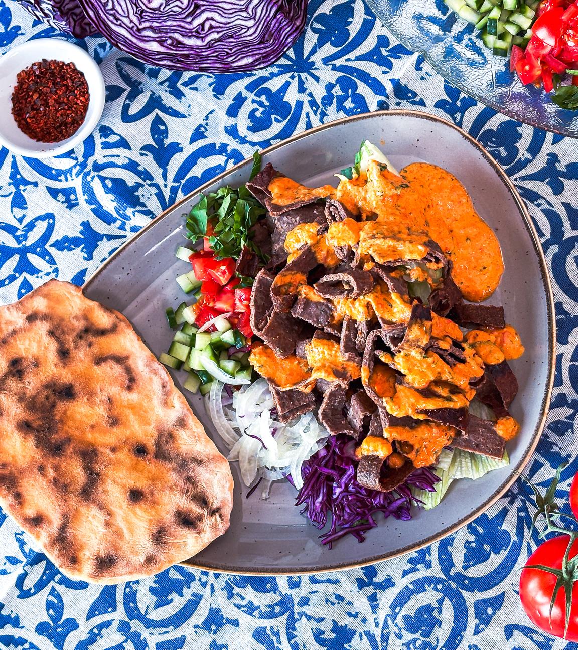 Roll-Döner mit Pfannenbrot