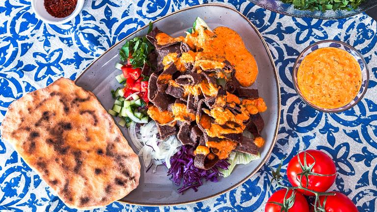 Roll-Döner mit Pfannenbrot