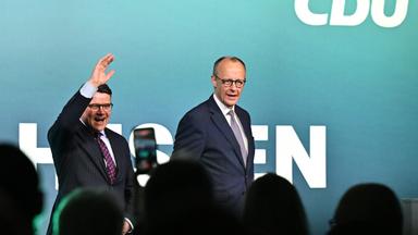 Boris Rhein und Friedrich Merz