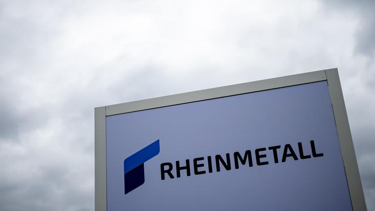 Logo von Rheinmetall.