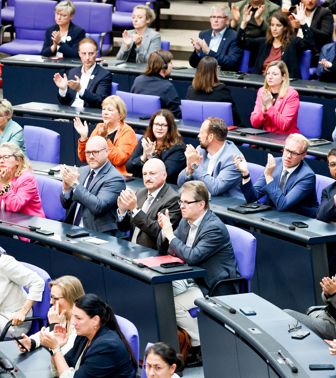 Sicht auf das Parlament im Bundestag 
