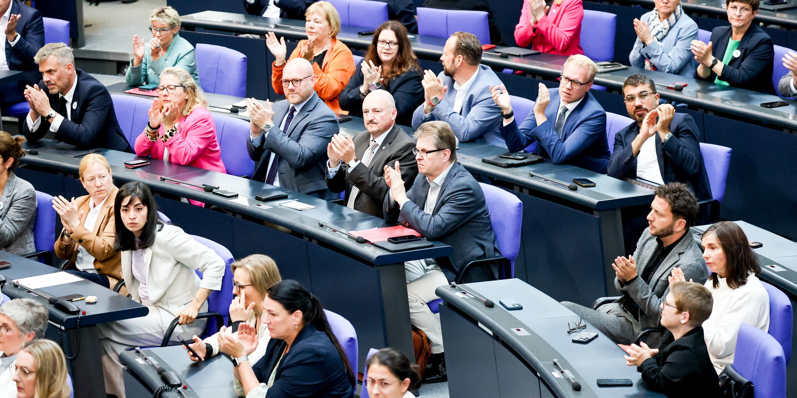 Sicht auf das Parlament im Bundestag 