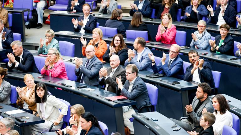 Sicht auf das Parlament im Bundestag 