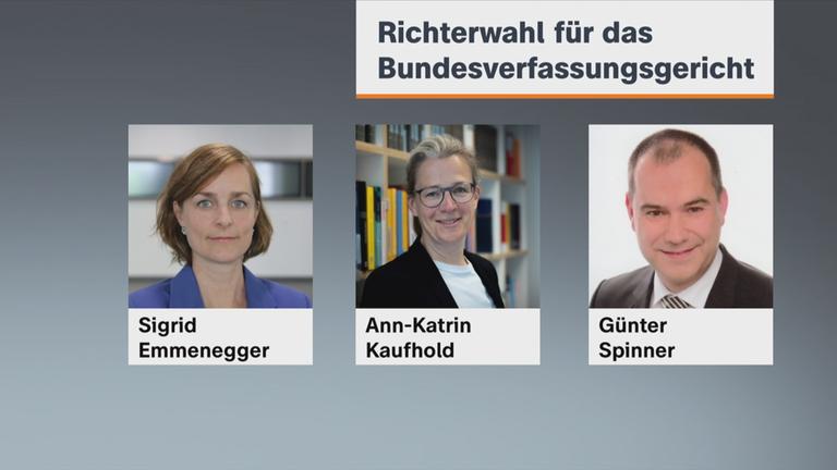 Kandidaten für die Wahl zum Bundesverfassungsrichter