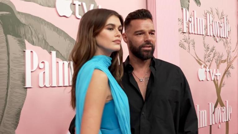 Model Kaia Gerber und Sänger Ricky Martin feiern die Premiere der zweiten Staffel ihrer Serie "Palm Royale".