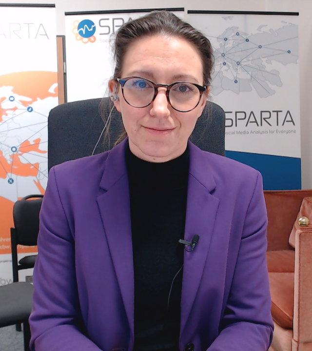 Prof. Jasmin Riedel zugeschaltet via Zoom