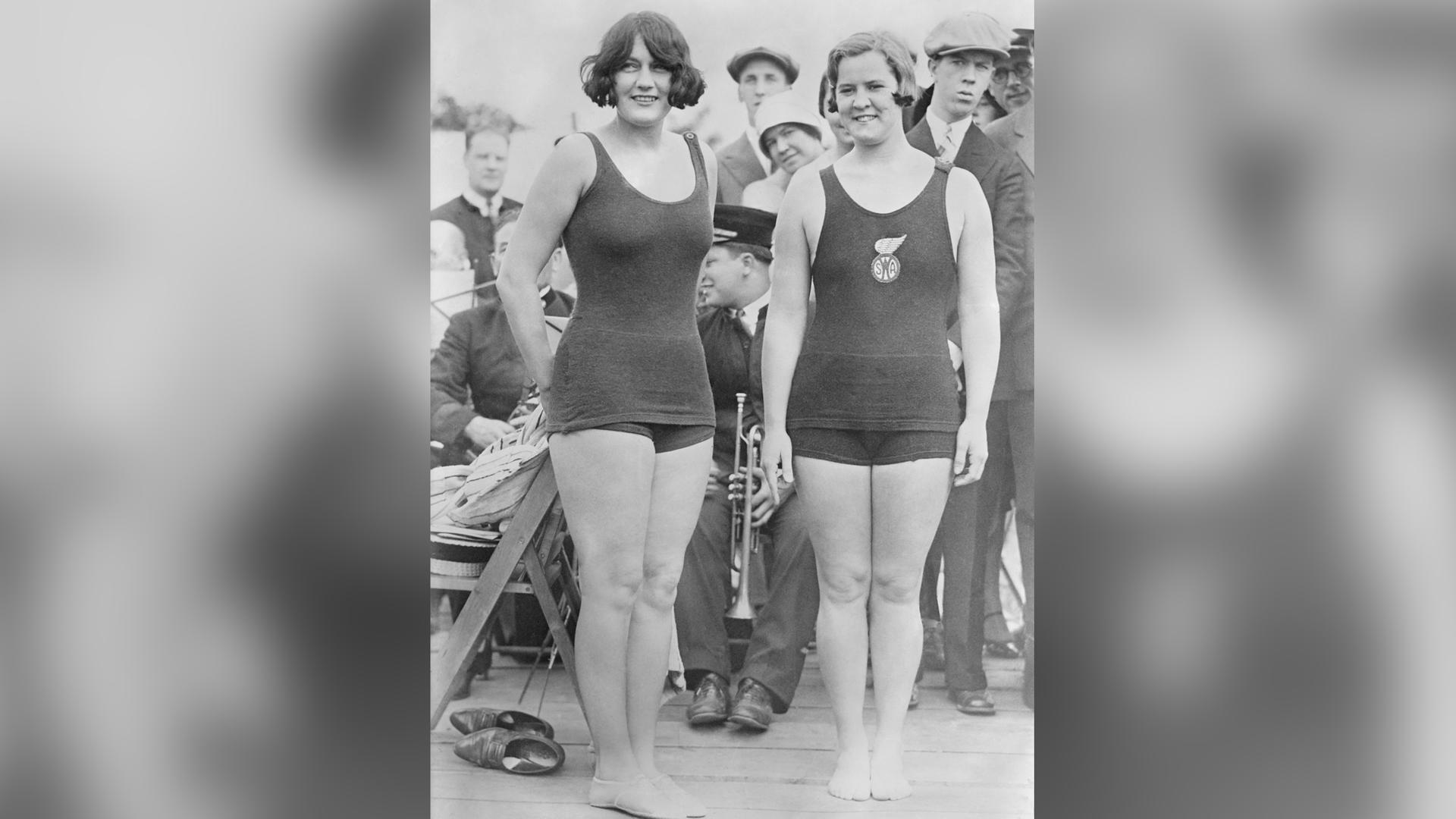 Aileen Riggin und Gertrude Ederle