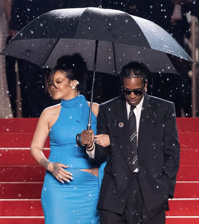 Rihanna und ihr Partner A$AP Rocky auf dem roten Teppich in Cannes
