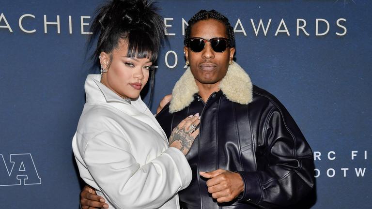 Sängerin Rihanna und ihr Partner Rapper A$AP Rocky