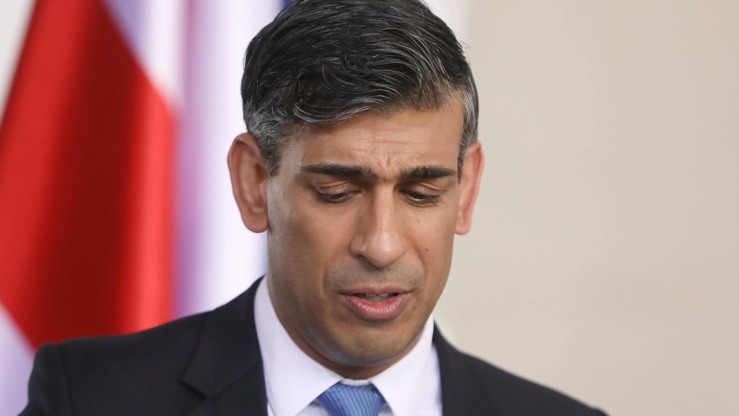 Rishi Sunak am 24.04.2024 in Berlin.