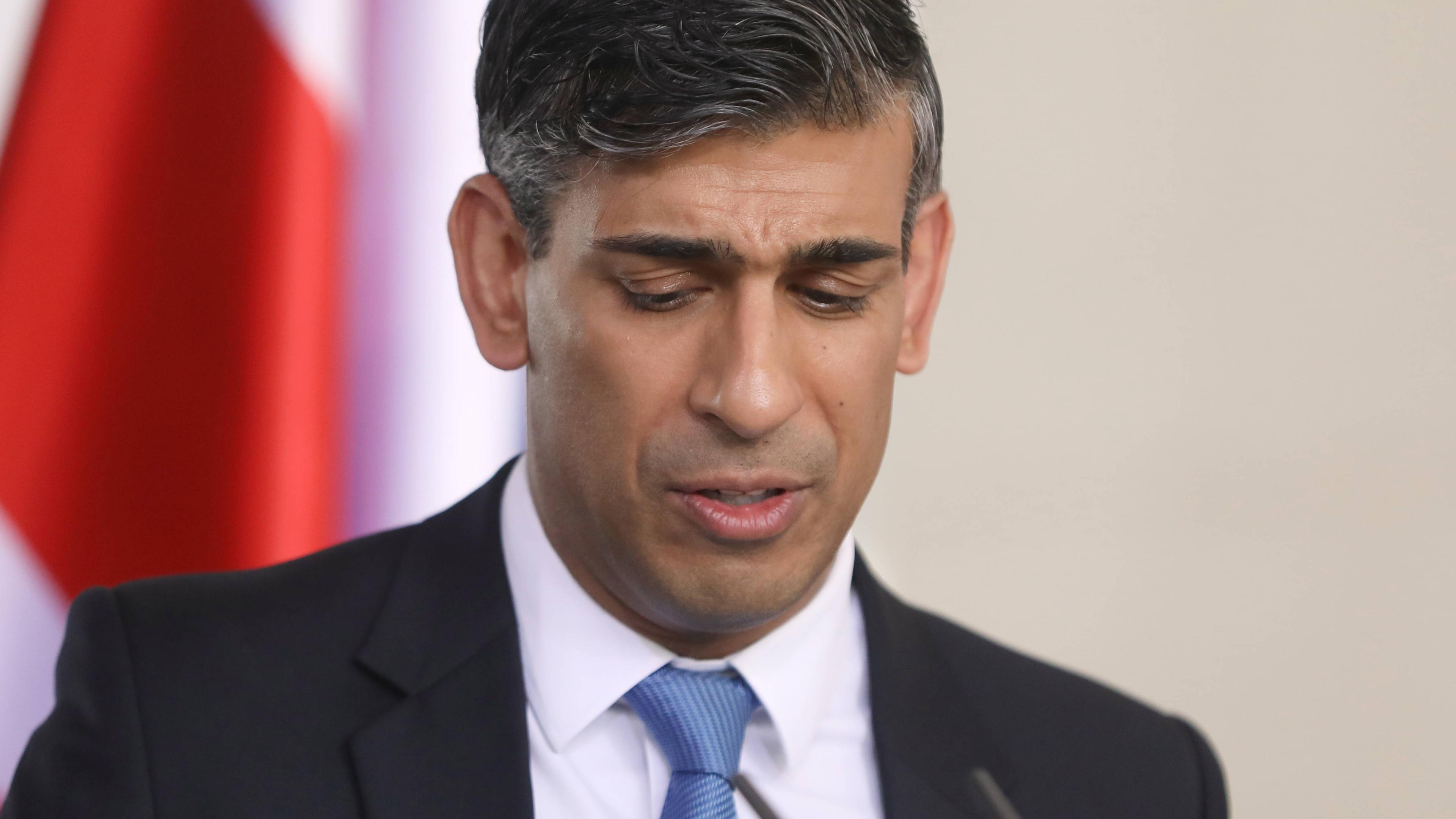 Rishi Sunak am 24.04.2024 in Berlin.