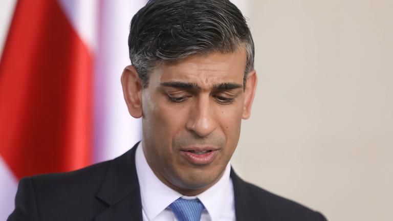 Rishi Sunak am 24.04.2024 in Berlin.