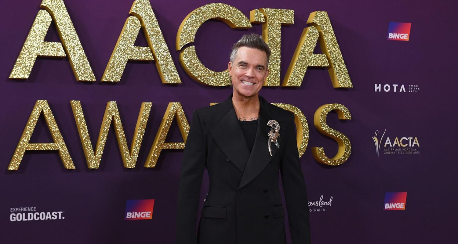 Sänger Robbie Williams bei den 2025 AACTA Awards in Brisbane