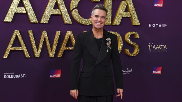 Sänger Robbie Williams bei den 2025 AACTA Awards in Brisbane