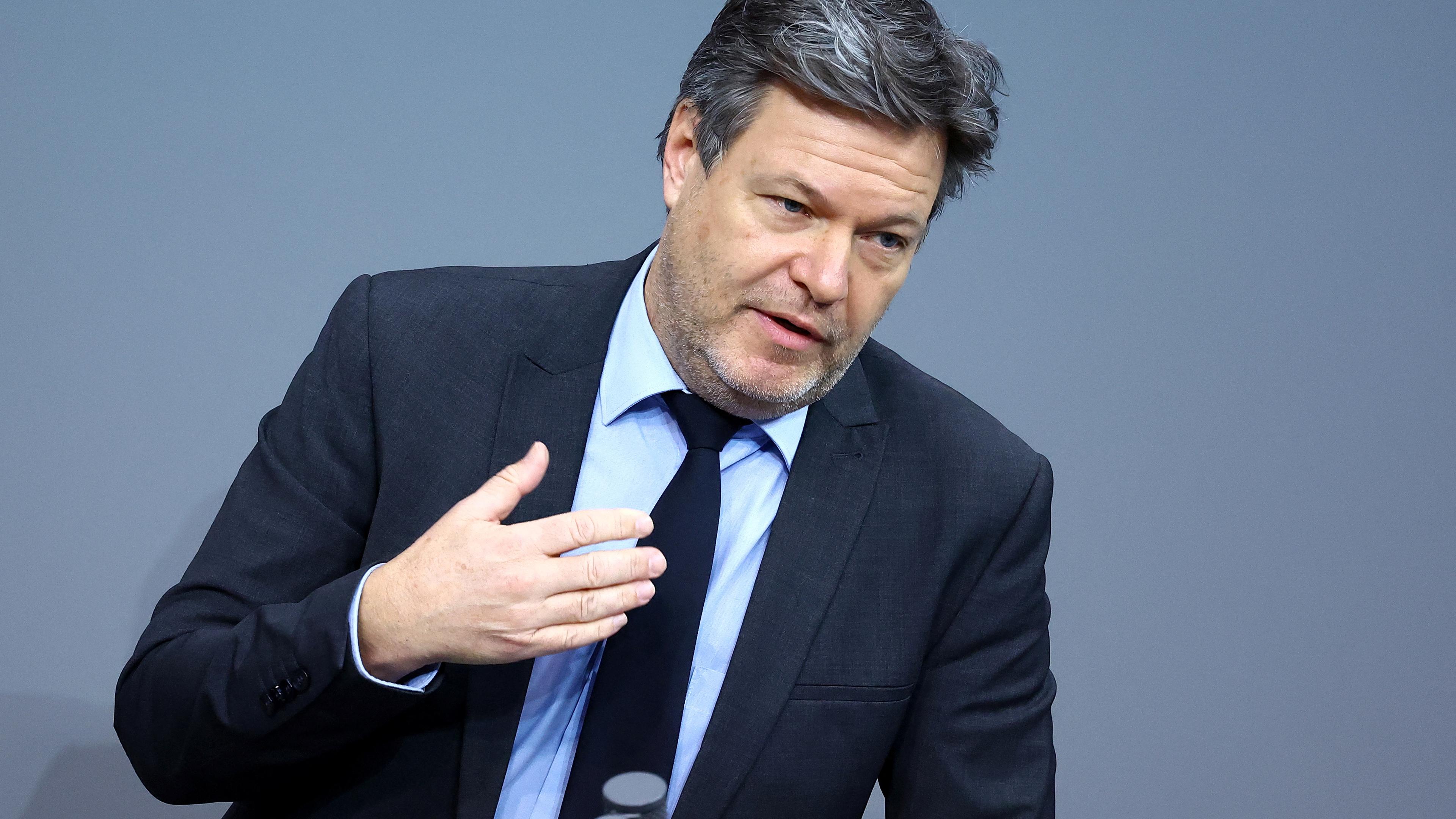 Wirtschafts- und Klimaminister Robert Habeck (Gruene) 