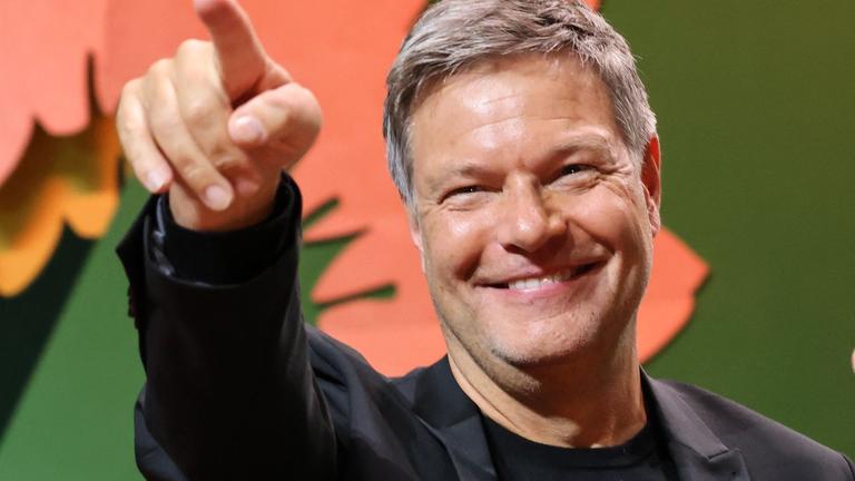 Robert Habeck nach der Wahl zum Kanzlerkanidaten für Bündnis 90/Die Grünen