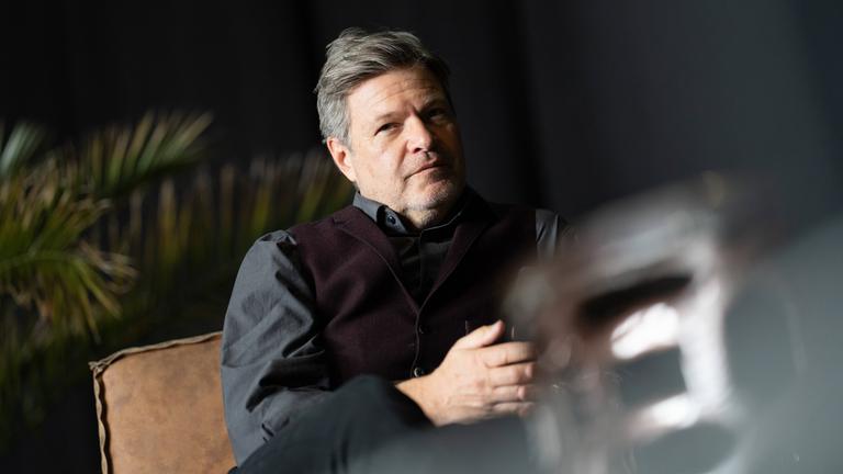 Ehemaliger Bundesminister für Wirtschaft und Klimaschutz, Robert Habeck, während einer Wahlkampfveranstaltung der Grünen in Mainz am 07.03.2026.
