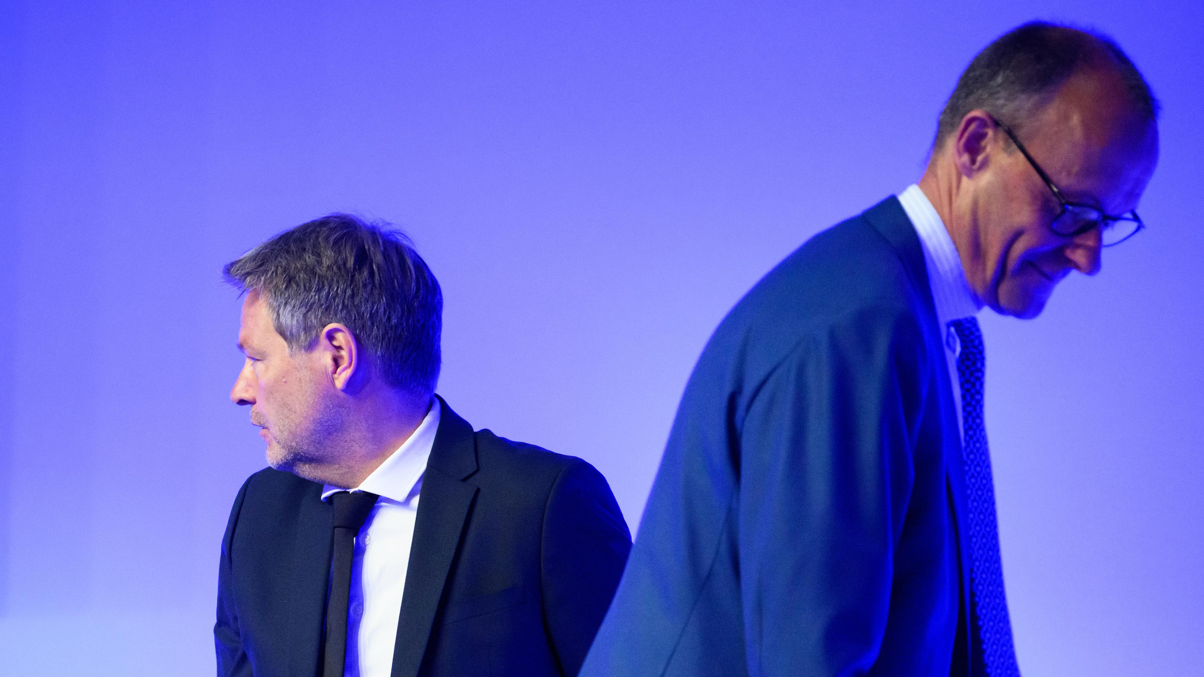Archiv: Robert Habeck und Friedrich Merz am 31.05.2022.