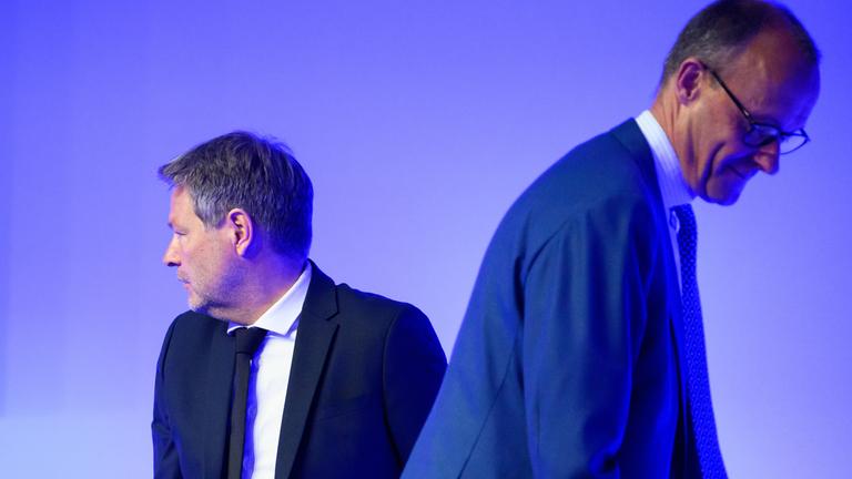 Archiv: Robert Habeck und Friedrich Merz am 31.05.2022.