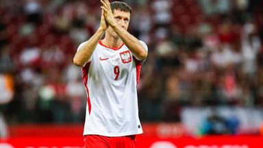 Robert Lewandowski (Polen) beim Freundschaftsspiel.
