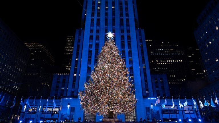 Weihnachtstradition in New York: 50.000 Lichter läuten Weihnachtszeit ein
