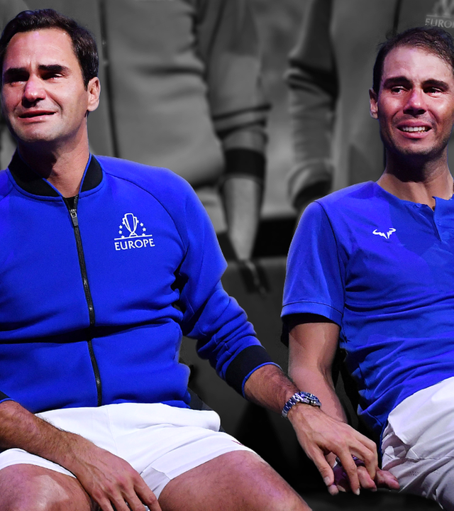 Roger Federer und Rafael Nadal
