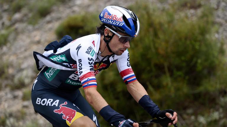 Radsportler Primoz Roglic in Aktion beim Giro d'Italia