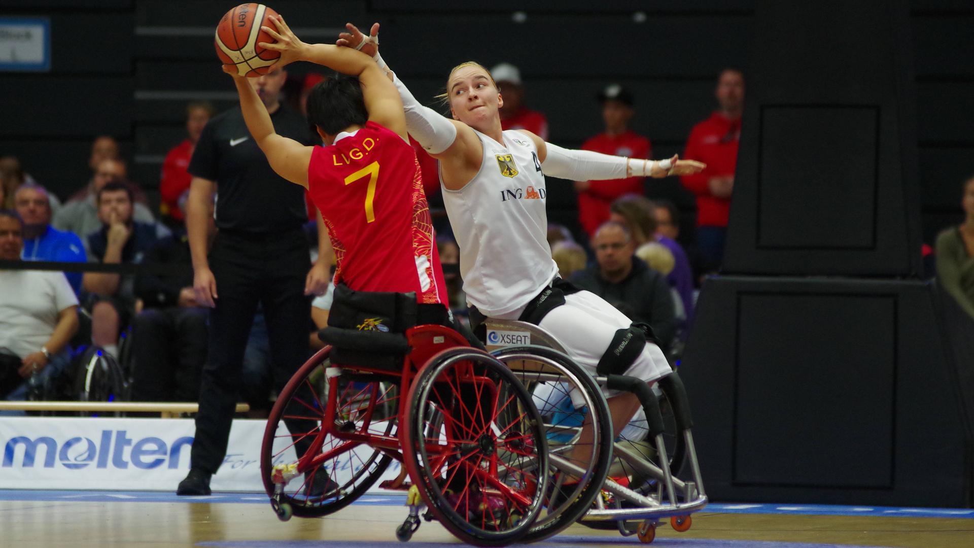 Rollstuhlbasketball WM in Hamburg: Mareike Miller Hamburg im Spiel um Platz drei mit Deutschland