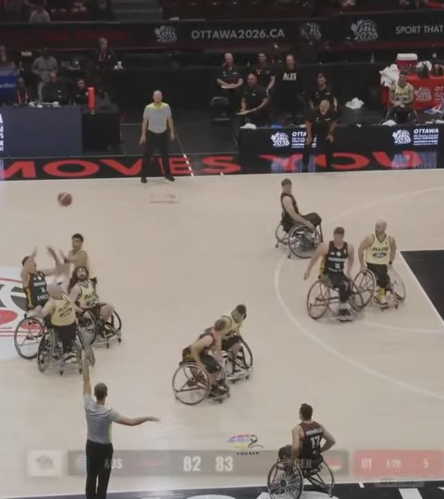 Rollstuhlbasketball: Deutschland - Australien.