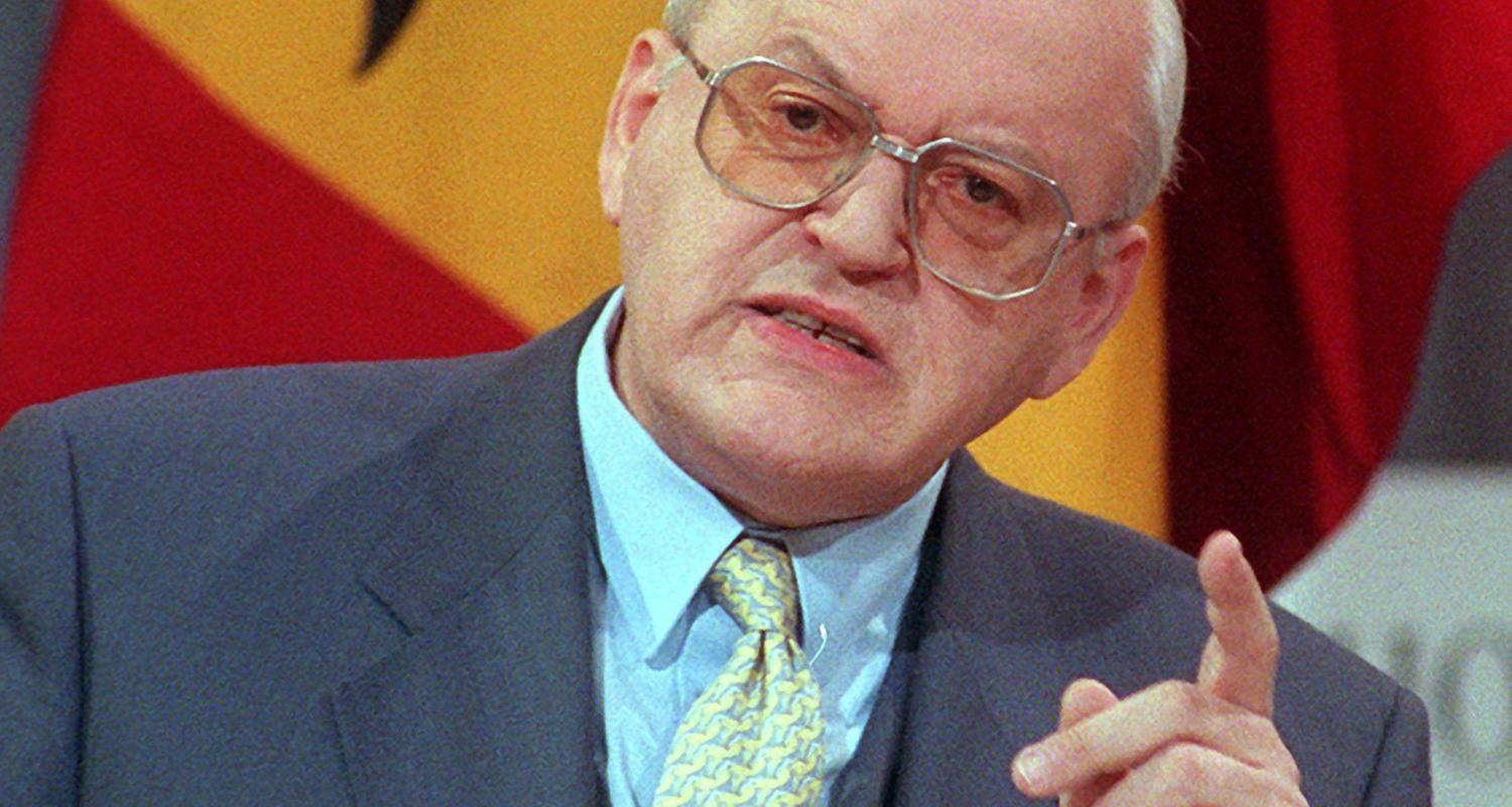 Roman Herzog bei seiner "Ruck-Rede" 1997 im Berliner Hotel Adlon