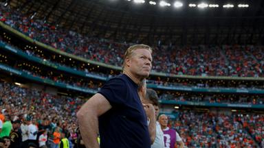 Ronald Koeman, Trainer der niederländischen Nationalmannschaft, während des Spiels. 