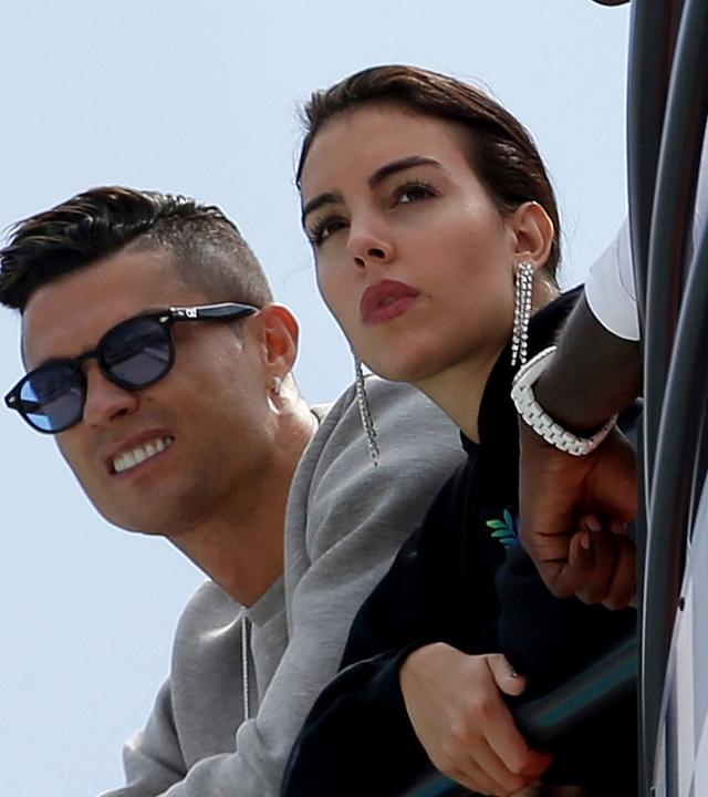 Fussballer Cristiano Ronaldo und Georgina Rodriguez