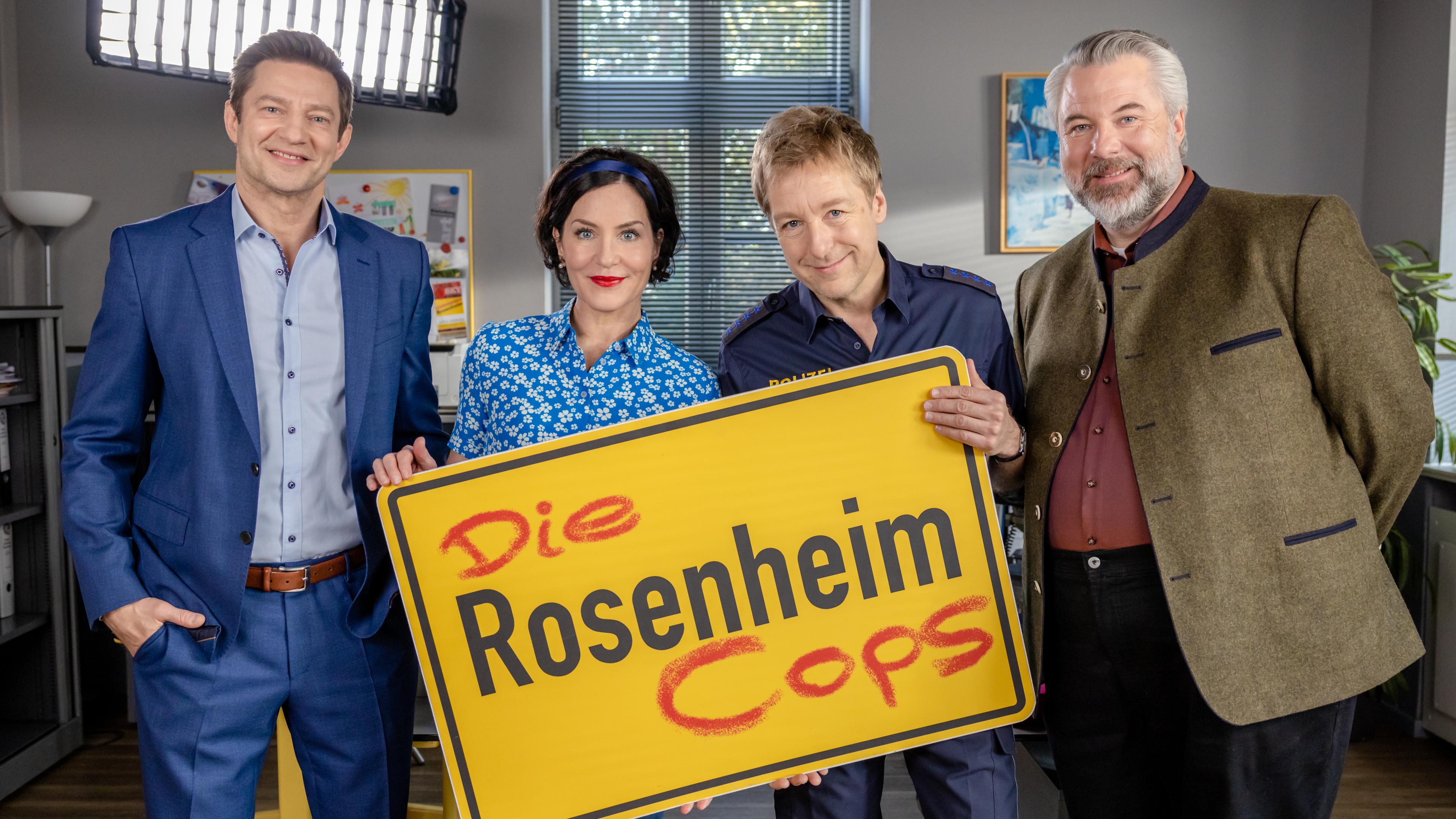 Sven Hansen (Igor Jeftić), Miriam Stockl (Marisa Burger), Michi Mohr (Max Müller), Anton Stadler (Dieter Fischer) "Die Rosenheim-Cops"