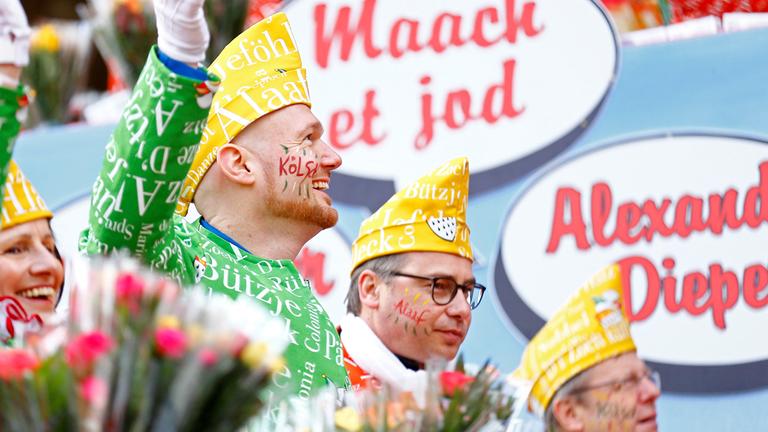 Rosenmontag in Köln: Alexander Gerst