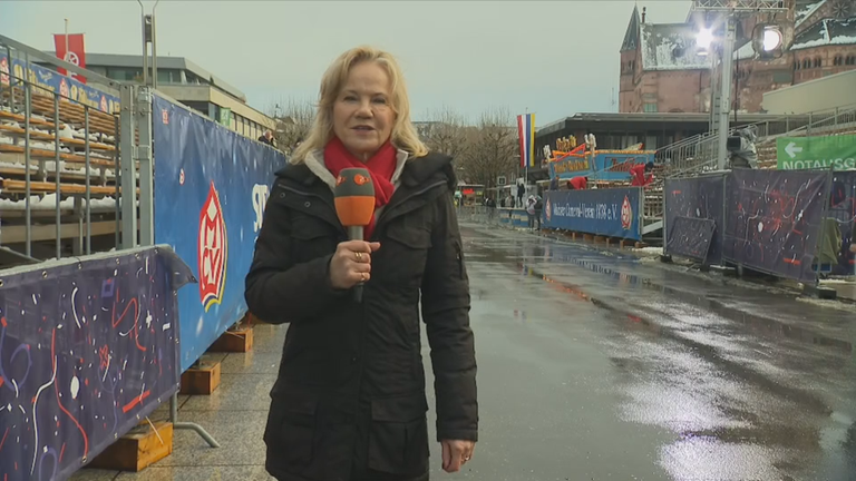 ZDF-Korrespondentin Christel Haas über den Rosenmontagsumzug in Mainz.