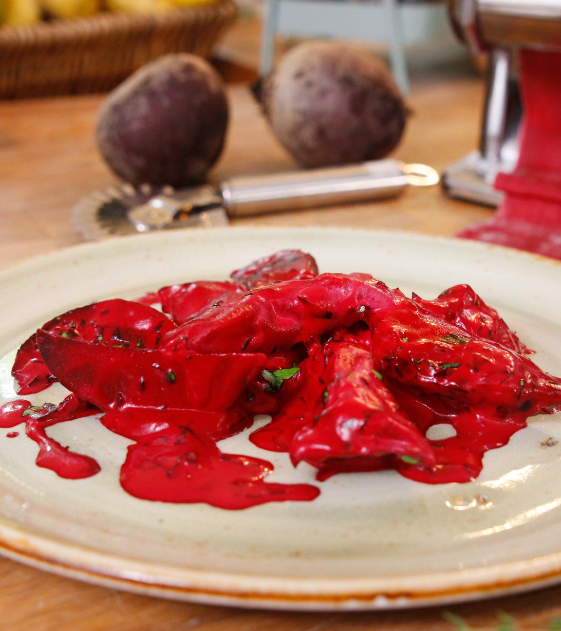 Rote-Bete-Maultaschen