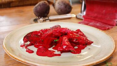 Rote-Bete-Maultaschen