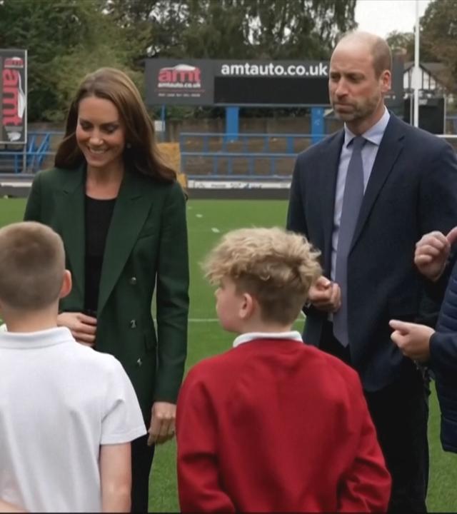 William und Kate im Rugby-Club