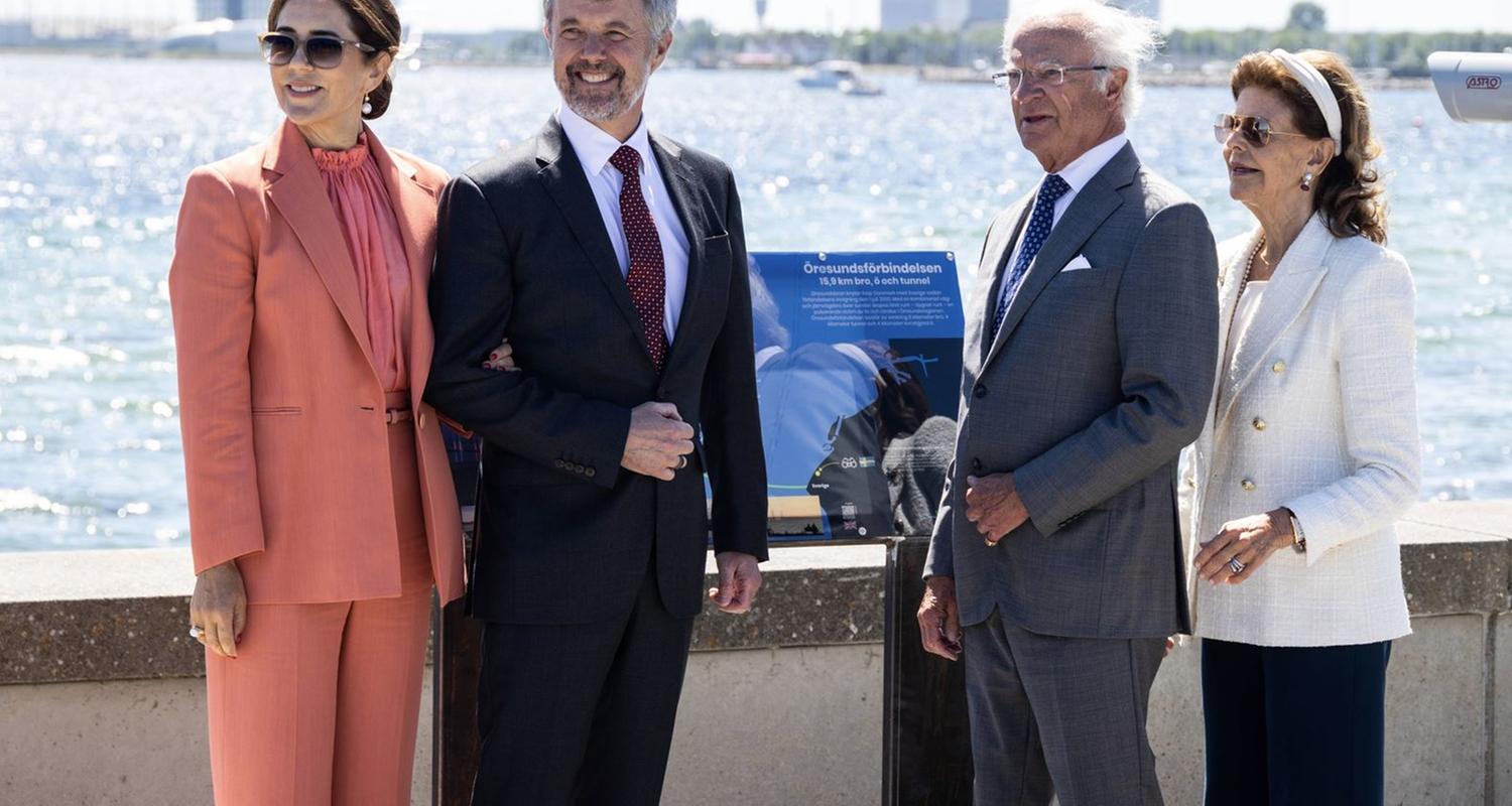 Dänische und Schwedische Royals feiern 25 Jahre Öresundbrücke