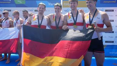 Gold für Männer-Doppelvierer, Bestzeit für Zeidler