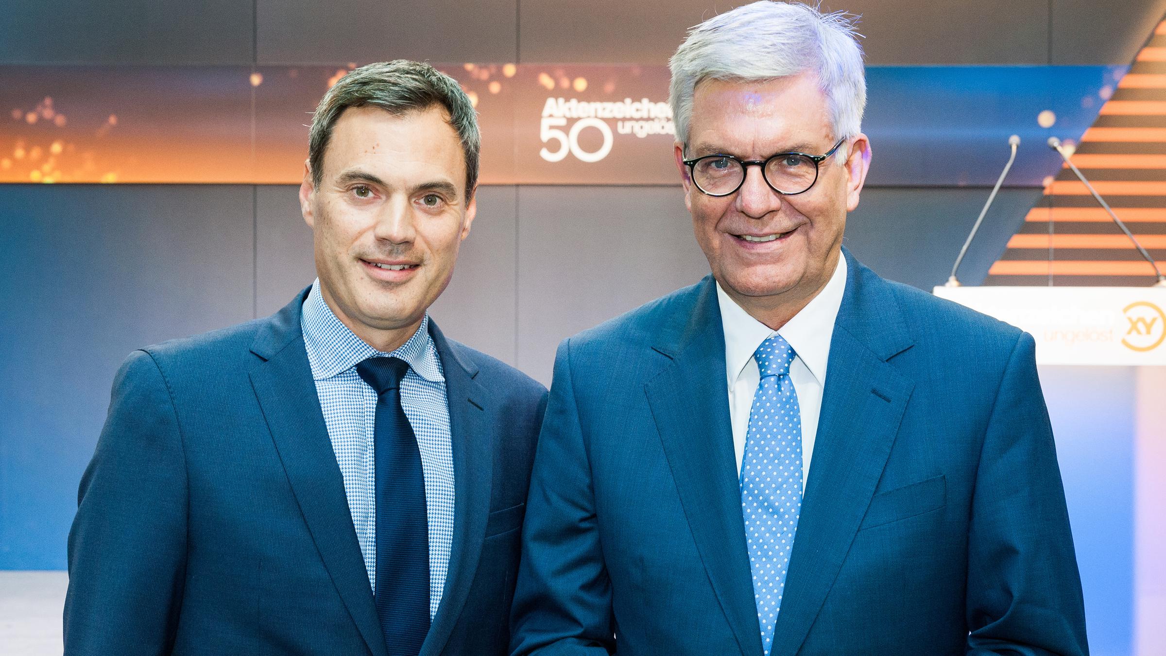 Thomas Bellut undNorbert Himmler bei "Aktenzeichen XY ungelöst! - 50 Jahre"