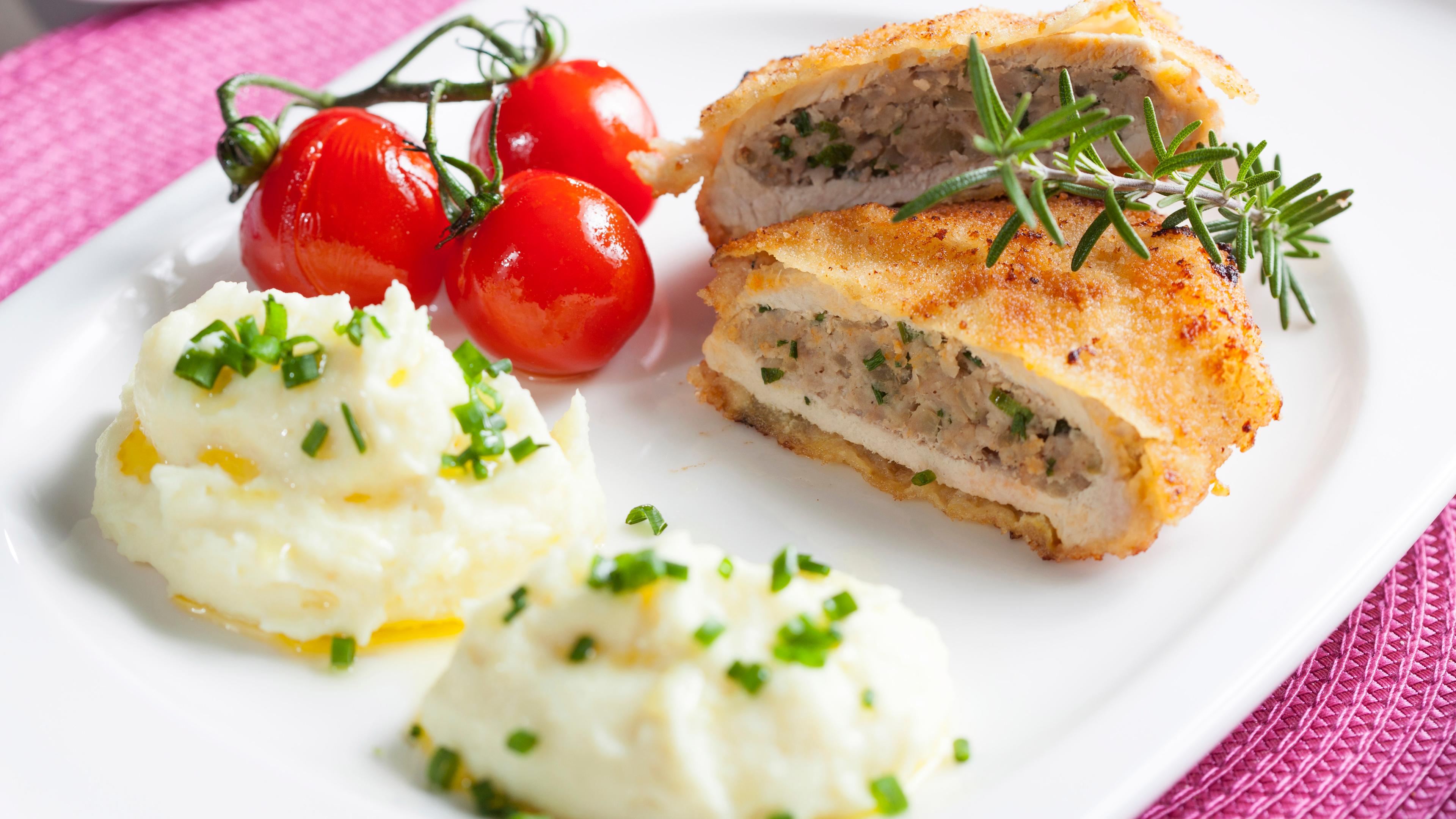 Fränkisches Rückenschnitzel mit Wurzel-Gemüsepüree