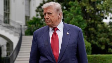 Donald Trump in Washington Anfang des Monats