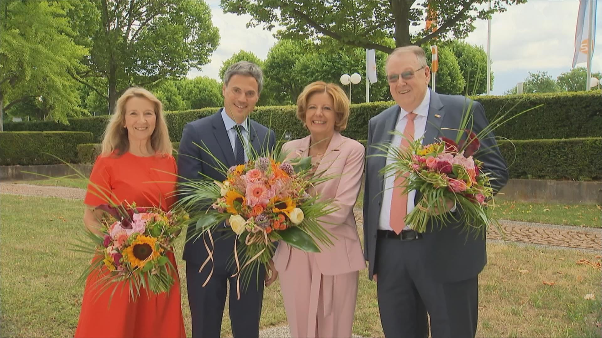Ministerpräsidentin Malu Dreyer mit ZDF-Intendant Norbert Himmler
